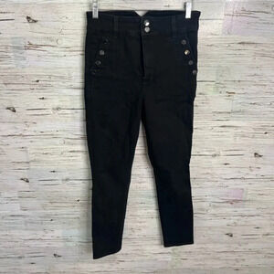 Joe's Jeans Flawless The Georgia High Rise  Button Skinny black size 29